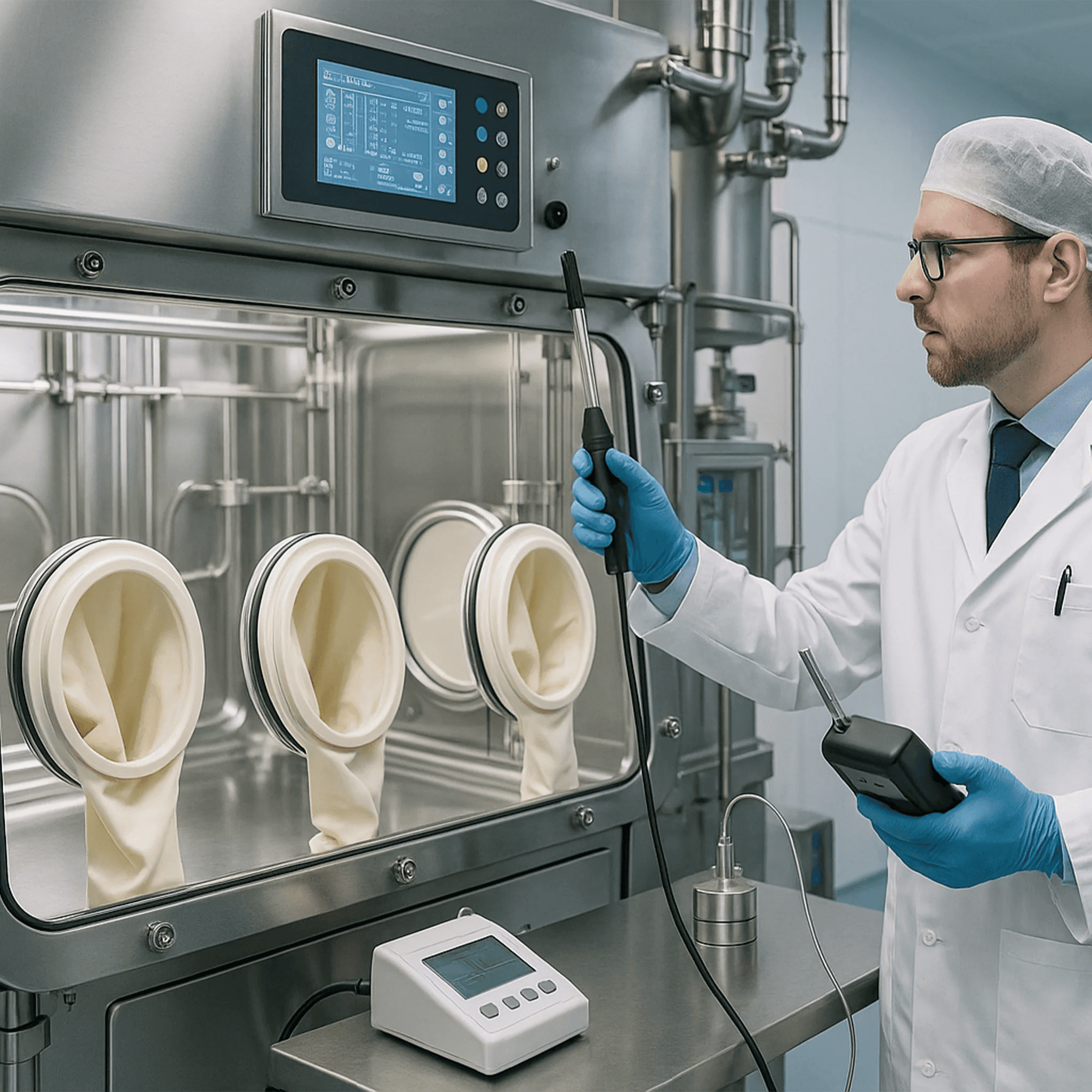 Professional containment validation in pharmaceutical isolator using surrogate powder